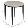 Regency Kahlo Tapered Breakroom Table, 36", Maple/Black view 3