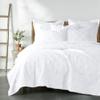 Levtex Home - 100% French Flax Linen Front/100% Cotton Back - King Quilt - French Flax Washed Linen - White - Quilt Size (106 x 92in.) view 1