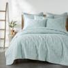 Levtex Home - 100% French Flax Linen Front/100% Cotton Back - King Quilt - French Flax Washed Linen - Spa - Quilt Size (106 x 92in.) view 1