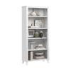 Bush Home Somerset 5 Shelf Bookcase in White, Tall Bookshelf, Large Book Shelf for Living Room, Home Office, or Entryway view 1