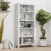 Bush Home Somerset 5 Shelf Bookcase in White, Tall Bookshelf, Large Book Shelf for Living Room, Home Office, or Entryway view 2