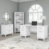 Bush Home Somerset 5 Shelf Bookcase in White, Tall Bookshelf, Large Book Shelf for Living Room, Home Office, or Entryway view 4