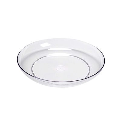 Event Decor Direct Oasis Lomey Dish - Designer Dinner Plates for Events - Weddings, and House Parties - Clear - 6 inches - Set of 24