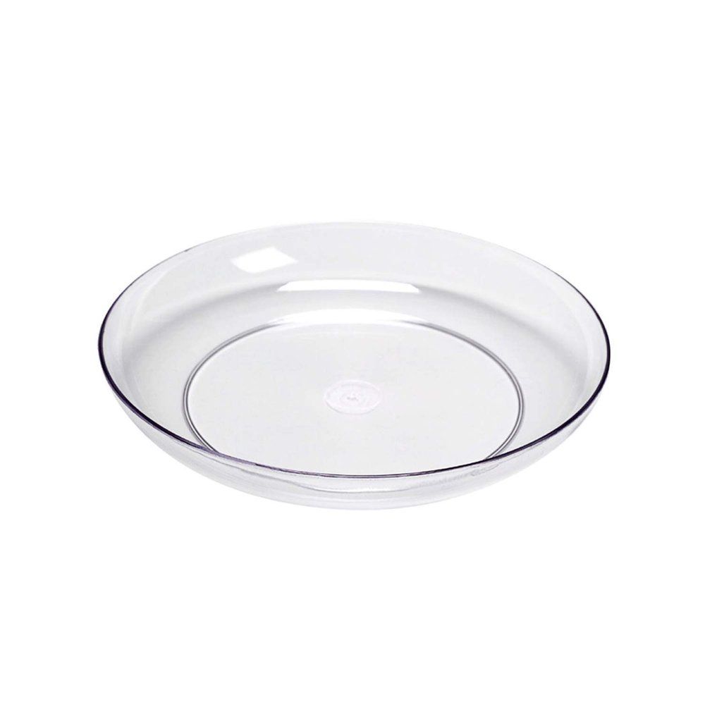 Event Decor Direct Oasis Lomey Dish - Designer Dinner Plates for Events - Weddings, and House Parties - Clear - 6 inches - Set of 24