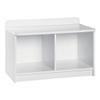 ClosetMaid Cubeical 149400 Heavy Duty Wood 2-Cube Storage Bench, White (2 Pack) view 4