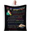 Stylish Gears Be The Kid Who is Generous, Premium Quality Fleece Blankets for Grand Son, with Quotes, Birthday, Children's Day, Christmas Day Gift, Gift for him, Supersoft and Cozy Blanket view 1