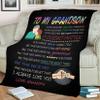 Stylish Gears Be The Kid Who is Generous, Premium Quality Fleece Blankets for Grand Son, with Quotes, Birthday, Children's Day, Christmas Day Gift, Gift for him, Supersoft and Cozy Blanket view 3
