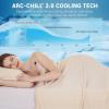 Elegear Revolutionary Cooling Blanket Throw Absorbs Heat to Keep Body Cool for Night Sweats, Arc-Chill 3.0 Cool Fiber Q-Max>0.5 for Hot Sleepers, Lightweight Summer Cold Blankets for Sleeping, Beige view 2