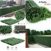 2/6/12 Plant Artificial Mat Greenery Wall Hedge Grass Fence Foliage Panel Decor (2 pcs) view 2