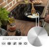 Induction Converter Heat Diffuser Plate, 9.4Inch Stainless Steel Simmer Plate Adapter Converter with Stainless Handle, Gas Electric Cooker Induction Hob Heat Cooking view 4