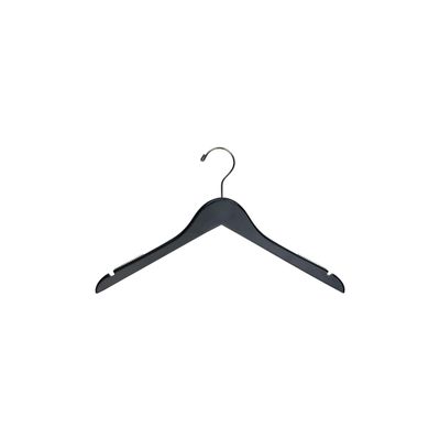 Black Top Hanger with Notches & Rubber Strips Box of 50 by The Great American Hanger Company