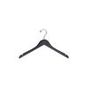 Black Top Hanger with Notches & Rubber Strips Box of 50 by The Great American Hanger Company view 1