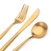 Bettlife Matte Gold Silverware Set Stainless Steel Satin Finish Flatware Cutlery Set for 4, 20-Piece Spoons and Forks Kitchen Utensil Set, Dishwasher Safe (Matte Gold, 20 P) view 3