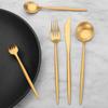 Bettlife Matte Gold Silverware Set Stainless Steel Satin Finish Flatware Cutlery Set for 4, 20-Piece Spoons and Forks Kitchen Utensil Set, Dishwasher Safe (Matte Gold, 20 P) view 4