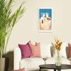 Greek Painter Fassianos Expo - Galerie Iolas - Vintage Art Exhibition Poster by Alekos Fassianos c.1975 - Bamboo Fine Art 290gsm Paper Print (Unframed) 24x32in view 3