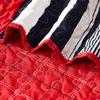 All American Collection 2pc Modern Contemporary Soft Comfy Bedroom Bedspread Quilt Set (Red/Navy, Twin) view 4
