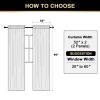 100% Blackout Curtains Primitive Linen Textured Curtain Drapes for Bedroom Full Light Blocking Window Curtains Draperies for Living Burlap Fabric Soft with White Liner (52"W x 95"L, Grey) view 2
