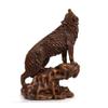 ANWUYANG 1pcs Retro Wolf Statue Ornaments, Resin Wolf Sculpture Artificial Animal Crafts, Figurines Decoration for Home/Shop/Office 29.51945.5cm view 3