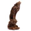 ANWUYANG 1pcs Retro Wolf Statue Ornaments, Resin Wolf Sculpture Artificial Animal Crafts, Figurines Decoration for Home/Shop/Office 29.51945.5cm view 4