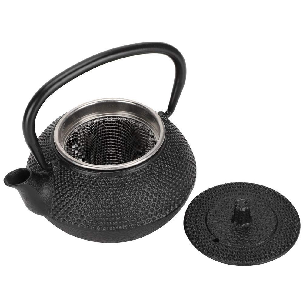 300mL Japanese Tea Kettle 10oz Cast Iron Tea Pot with Strainer Modeled for Home Office Yoga Tea Making or Decoration