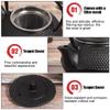 300mL Japanese Tea Kettle 10oz Cast Iron Tea Pot with Strainer Modeled for Home Office Yoga Tea Making or Decoration view 4