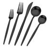 Bettlife Matte Black Silverware Set, Stainless Steel Satin Finish, Flatware Cutlery Set for 4, 20-Piece Spoons and Forks Kitchen Utensil Set, Dishwasher Safe (Matte Black, 20 P) view 1