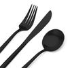 Bettlife Matte Black Silverware Set, Stainless Steel Satin Finish, Flatware Cutlery Set for 4, 20-Piece Spoons and Forks Kitchen Utensil Set, Dishwasher Safe (Matte Black, 20 P) view 3