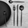 Bettlife Matte Black Silverware Set, Stainless Steel Satin Finish, Flatware Cutlery Set for 4, 20-Piece Spoons and Forks Kitchen Utensil Set, Dishwasher Safe (Matte Black, 20 P) view 4