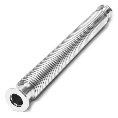 LAB OUTLET Vacuum Bellows Hose Metal KF-50,ISO-KF Flange Size NW-50, 304 Stainless Steel, Vacuum Corrugated Bellows Pipe Tube (800mm/31.49 inch)