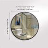 15.7-31.5 Circle Bathroom Wall Mirror Modern Metal Framed Makeup Mirror 2.8CM Thick for Vanity Bedroom Dressing Room,3 Colors view 4