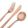 Bettlife Matte Rose Gold Silverware Set, Stainless Steel Satin Finish Copper Flatware Cutlery Set for 4, 20-Piece Spoons and Forks Kitchen Utensil Set, Dishwasher Safe (Matte Rose Gold, 20 P) view 3