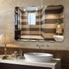 23.6 x31.5 Large Frameless Wall Mirror Horizontal/Vertical Easy-to-Hang Rectangle HD Glass Makeup Mirror for Bathroom Vanity Bedroom view 1