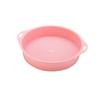Sand Mesh Garden Sieve Sifter Sieves Plastic Sifting Pan with Handle for Home Plant Gardening Tool Pink Succulent Sieve view 1