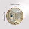 15.7-31.5 Circle Bathroom Wall Mirror Modern Metal Framed Makeup Mirror 2.8CM Thick for Vanity Bedroom Dressing Room,3 Colors view 4