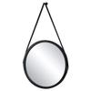 40cm(15.7) Circle Vanity Mirror Wall Round Hanging Decorative Mirror with Complete Kit for Living Room, Hallway,Bathroom(Black) view 1