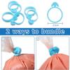 Patelai 122 Pcs Piping Bag Set with Disposable Tipless Piping Pastry Bags Ties Clips Awls Tool for Cakes Icing Scribe Cookie Decorating Supplies Christmas Halloween Decor(14 Inch,Blue) view 4