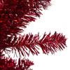 9' x 12" Metallic Red Tinsel Artificial Christmas Garland - Unlit view 4
