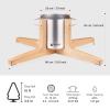 Tree Nest Christmas Tree Stand Base for 10ft Real Tree Sliver Christmas Tree Holder Stable for Xmas Decoration Rustic (Silver,Large) view 3