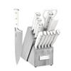 Cuisinart 15-Piece Knife Set with Block, High Carbon Stainless Steel, Forged Triple Rivet, Natural/Gray C77WTR-15PG view 1