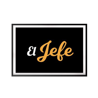 Designs ByLITA El Jefe 5 x 7 UNFRAMED Print Dcor Wall Art