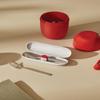 Alessi SA04S3 G Food porter Travel cutlery set. Case in thermoplastic resin, grey view 4