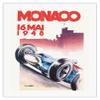 1948 Monaco Grand Prix - Vintage Car Racing Poster by Go Ham (Georges Hamel) - Fine Art Rolled Canvas Print 20in x 26in view 1