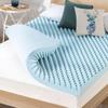 Best Price Mattress 4 Inch Egg Crate Memory Foam Mattress Topper with Cooling Gel Infusion, CertiPUR-US Certified, King, Dorm Essentials, Light Blue view 1