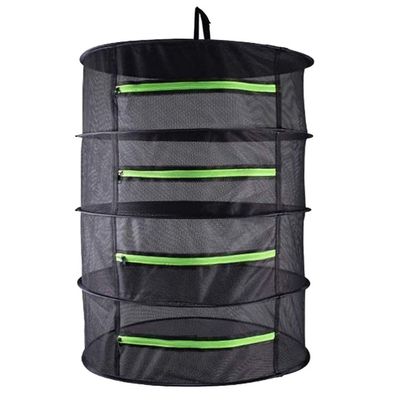 Hemoton 1pc Round Drying Net for Fruits Vegetables and Clothes Zippered Storage Bag Breathable Mesh Herb Dryer for Indoor and Outdoor Use Convenient Design