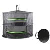 Hemoton 1pc Round Drying Net for Fruits Vegetables and Clothes Zippered Storage Bag Breathable Mesh Herb Dryer for Indoor and Outdoor Use Convenient Design view 2