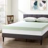 Best Price Mattress 4 Inch Ventilated Memory Foam Mattress Topper with Calming Green Tea Infusion, CertiPUR-US Certified, Short Queen view 2