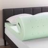 Best Price Mattress 4 Inch Ventilated Memory Foam Mattress Topper with Calming Green Tea Infusion, CertiPUR-US Certified, Short Queen view 3