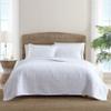 Tommy Bahama - Queen Quilt, Reversible Cotton Bedding, Coastal Bedding Set for All Seasons (Costa Sera White, Queen) view 1