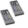 Flatware Hand Made 4 Pastel Dessert Spoons, 2 PACK view 1