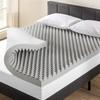 Best Price Mattress Mellow 4 Inch Egg Crate Memory Foam Mattress Topper with Infusion, Short Queen view 1